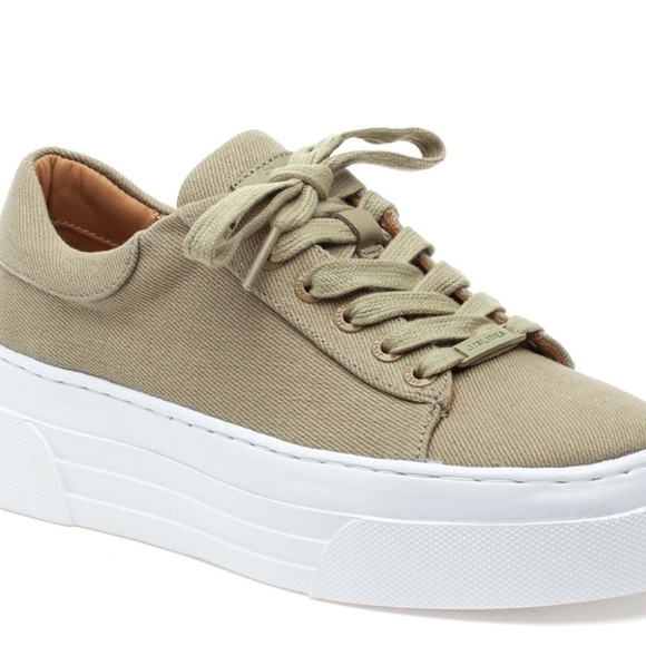 J/Slides Amanda Canvas Sneaker Olive size 8.5 NWB NWT - Picture 1 of 12